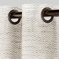 95"x54" Diamond Weave Window Curtain Panel Tan - Threshold