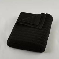 Mainstays Performance Textured Bath Towel, 54" x 30", Rich Black