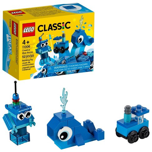 LEGO Classic Creative Blue Bricks Kids' Building Toy Starter Set 11006