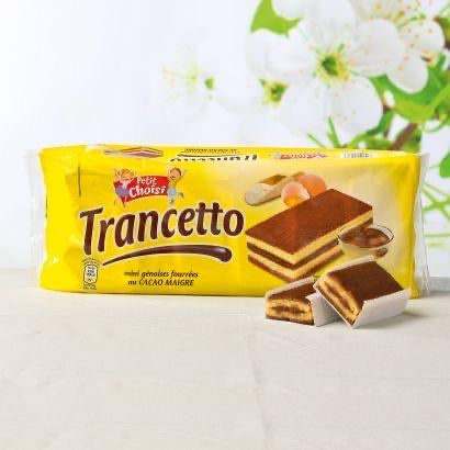 mini gâteaux fourrés au chocolat, emballage individuel 1pc