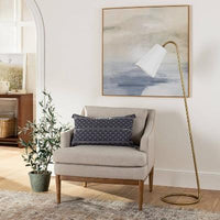 
              Metal Tube Leaning Floor Lamp Brass - Threshold™ Designed With Studio Mcgee MCI
            