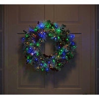 30ct Christmas LED String Fairy Lights Multicolored with Silver Wire Battery Ope