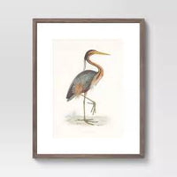 16" x 20" Heron Framed Wall Art Blue - Threshold