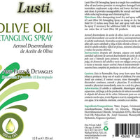 Lusti Organics Olive Oil Detangling Spray, 12-oz./355 ml DLC: JUL26
