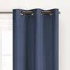 84"x40" Celeste Draft Stopper Blackout Curtain Panel Blue - Eclipse