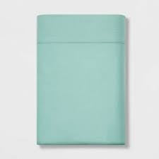 Full 300 Thread Count Ultra Soft Flat Sheet Mint Ash - Threshold