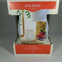 5.2" X 5.2" Stoneware Iridescent Wax Warmer White - Opalhouse™