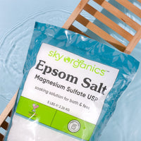 Epsom Salt by Sky Organics (5 lbs.) - 100% Pure Magnesium Sulfate USP 2.26 Kg