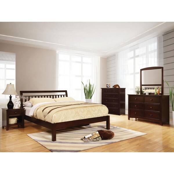 William's Home Furnishing Corry in Dark Walnut Queen Bed