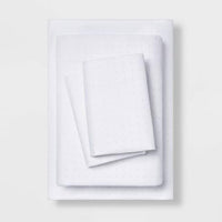 
              Full Easy Care Printed Pattern Sheet Set Gray Dot - Room Essentials™
            