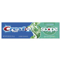 Crest Complete Whitening Plus Scope Multi-Benefit Fluoride Toothpaste Minty Fresh Travel Trial Size Toothpaste 24g DLC: 01/2025
