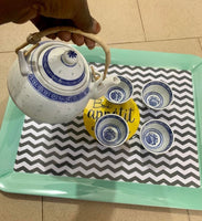 
              Service à Thé Porcelaine 1 Therière 850cl Tasse 4 100cl
            