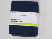 
              Full Easy Care Solid Sheet Set Navy - Room Essentials™
            