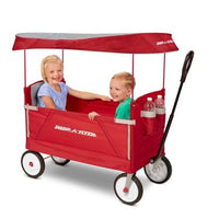 Radio Flyer 3 in 1 EZ Fold Wagon with Canopy - Red (1+ years)