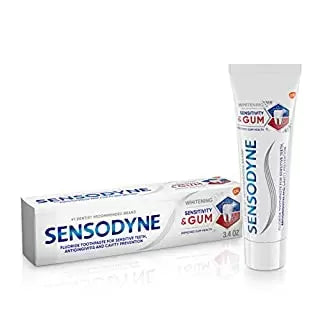 Sensodyne Sensitivity & Gum Whitening Toothpaste, Toothpaste for Sensitive Teeth DLC: Fev26