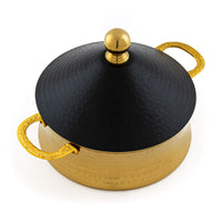 
              Pot chaud en acier inoxydable doré noir ( 2 Pcs )
            