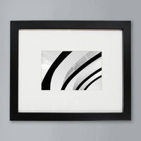 4" x 6" Single Picture Frame Beveled Mat Black - Made By Designa