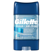Gillette Antiperspirant Deodorant for Men, Clear Gel, Cool Wave, 2.85 oz