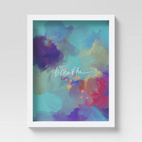 12" x 9" Abstract by Morgan Harper Nichols Framed Art Blue