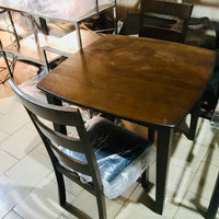 Dining Table With 2 Chairs - Cappuccino,Silver Or Cherry