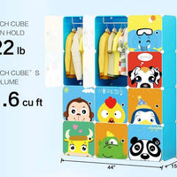 KOUSI Portable Clothes Closet Wardrobe Armoire Dresser Model 12-5-1