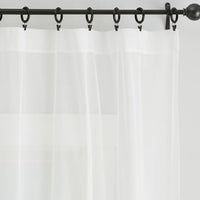 144"x59" Soho Voile Sheer Curtain Panel White - Curtainworks (Please be advised that sets may be missing pieces or otherwise incomplete.)