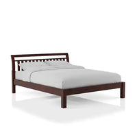 
              2 places Tobiano Dark Walnut Wood Queen Platform Bed
            