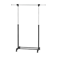 
              Adjustable Single Rod Garment Rack Black - Room Essentials
            