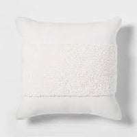 18"x18" Modern Tufted Square Throw Pillow White - Project 62