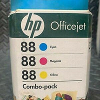 Genuine HP 88 Tri-Color Combo Pack - Cyan, Magenta, Yellow