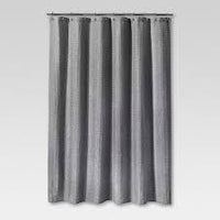 72"x72" Waffle Weave Shower Curtain Gray - Threshold