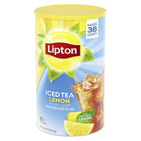 Lipton Lemon Iced Tea with Sugar Mix (2.54kg can, makes 38 quarts) DLC: Oct26