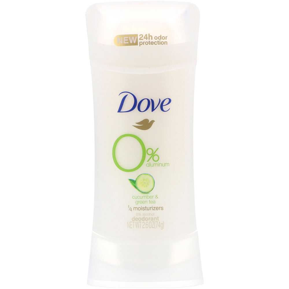 Zero Aluminum Deodorant, Cucumber & Green Tea, 2.6 oz (74 g)