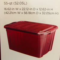 Home Logic 55qt Latching Storage Bin