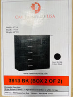 
              5 Drawer/1Door Chest- Beech ,Mahogany,Black,Cherry Or White
            