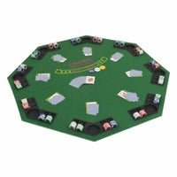 Folding poker table green