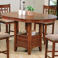 Wooden Table With Storage Base + 4 Chairs
