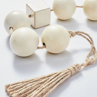 
              50" Ceramic Bead Garland Gray - Thresholda designed with Studio McGee
            