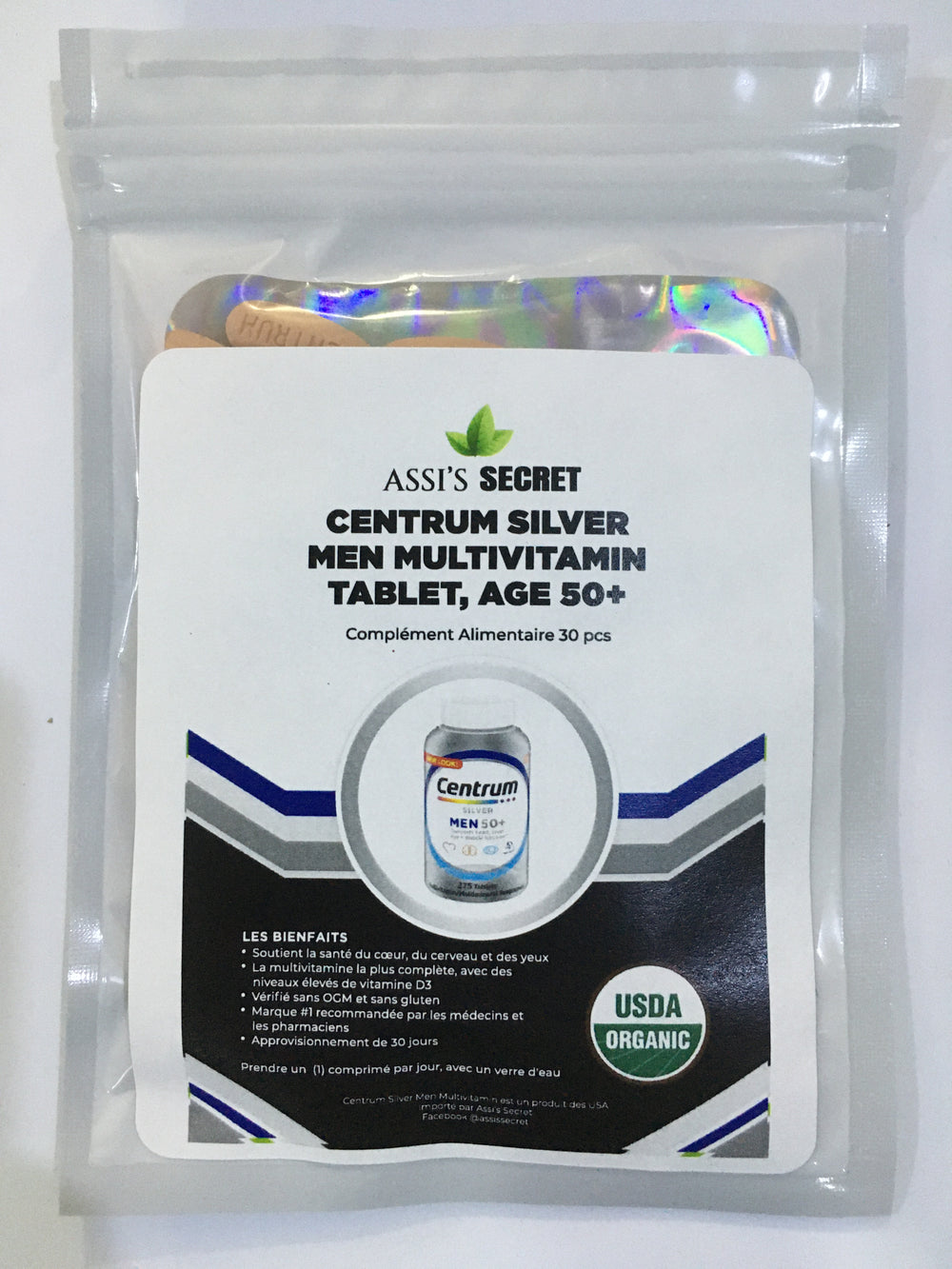Assi's Secret Centrum Silver Adult Multivitamin Men Table 50+ / 30g