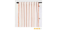 
              137cm x 213cm Velvet Curtain Panel with Orange Tassels Blush - Opalhousea (1 Panel)
            