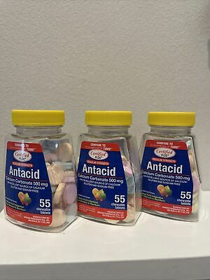 Antacid Calcium Carbonate 500mg/55 Tablets DLC : 07/2026