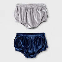 Baby Girls' 1pk Velour Ruffle Bum Bloomer - Cat MCI