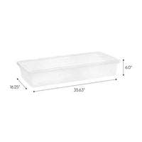 Mainstays 41Qt Wrapping Paper Storage Latch Box, 6 Pack