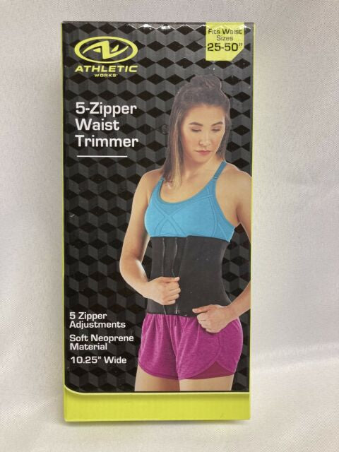 Athletic Works 5 Zipper Waist Trimmer  FITS WAIST SIZES 25
