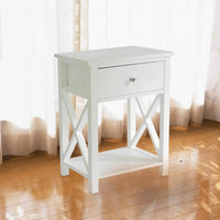 MAGIC UNION X-Design Side End Table Night Stand Storage