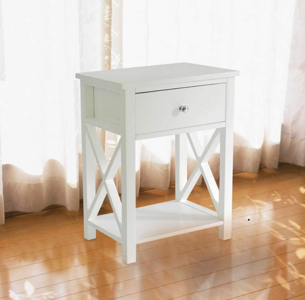 MAGIC UNION X-Design Side End Table Night Stand Storage