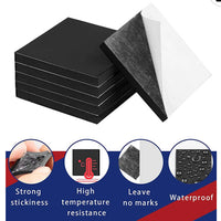 Grands carrés magnétiques avec support adhésif 100 autocollants magnétiques flexibles (chacun 1" x 1", 0,08" d'épaisseur) Points magnétiques collants