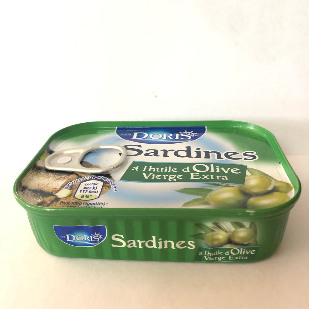 Sardine à l'huile d'Olive vierge extra - Les Doris - 135 g DLC:03/09/24