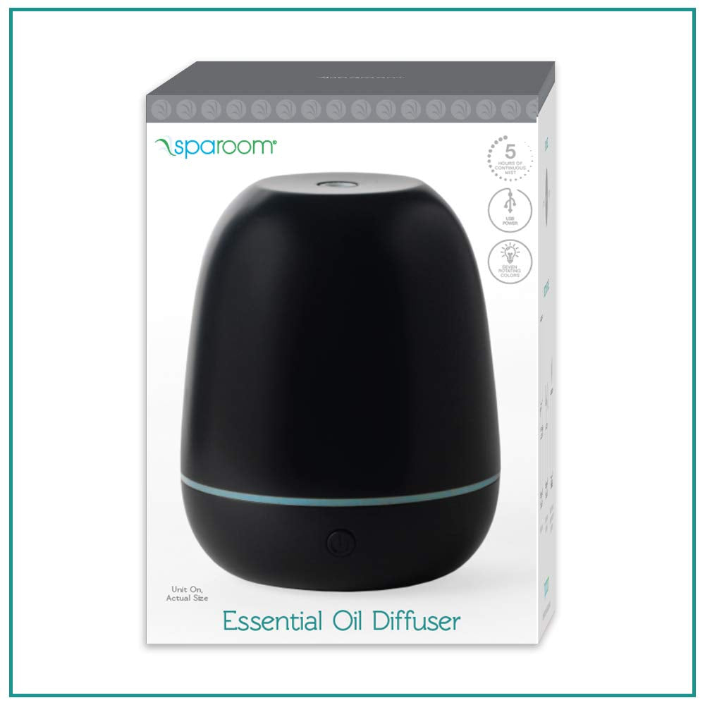 100ml Black Majesto Essential Oil Diffuser - SpaRoom (Please be advised that sets may be missing pieces or otherwise incomplete.)