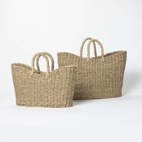 
              Panier d'herbe de mer ovale conique 19" x 9" x 16" Natural - ThresholdTM conçu avec Studio McGee
            